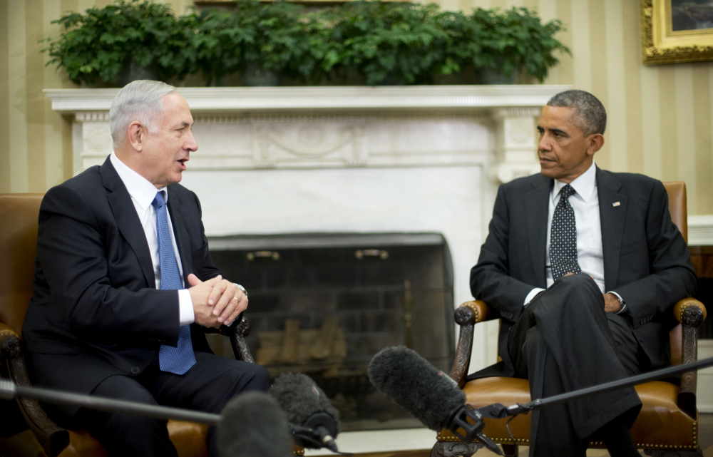 President Obama meets with Israeli Prime Minister Benjamin Netanyahu in the Oval Office in October. The two won’t be meeting when Netanyahu visits in March, weeks before Israeli elections.