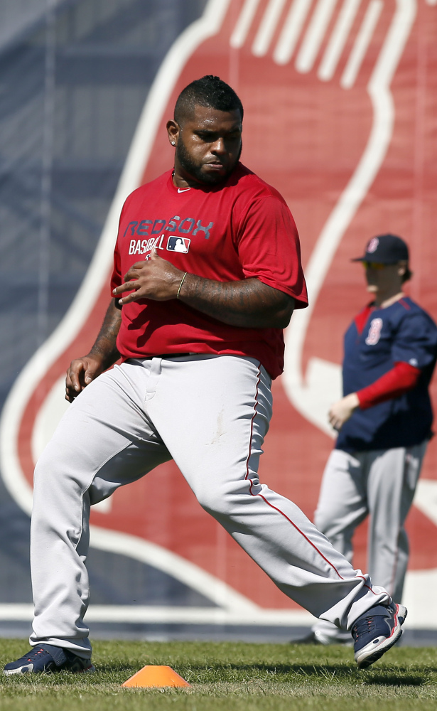 Pitchers, catchers and Pablo too. Sure, it might be an unofficial spring training workout in Fort Myers Fla., on Saturday, but it was still newly acquired Pablo Sandoval wearing Red Sox colors. And his manager, John Farrell, gets a vote of confidence from owners.