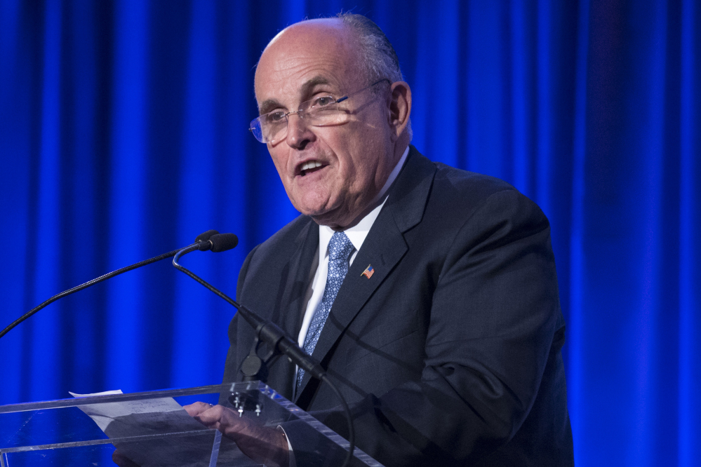 Former New York City Mayor Rudy Giuliani questioned President Barack Obama’s love of country, and urged the potential field of Republican presidential candidates to rebuke his comments.