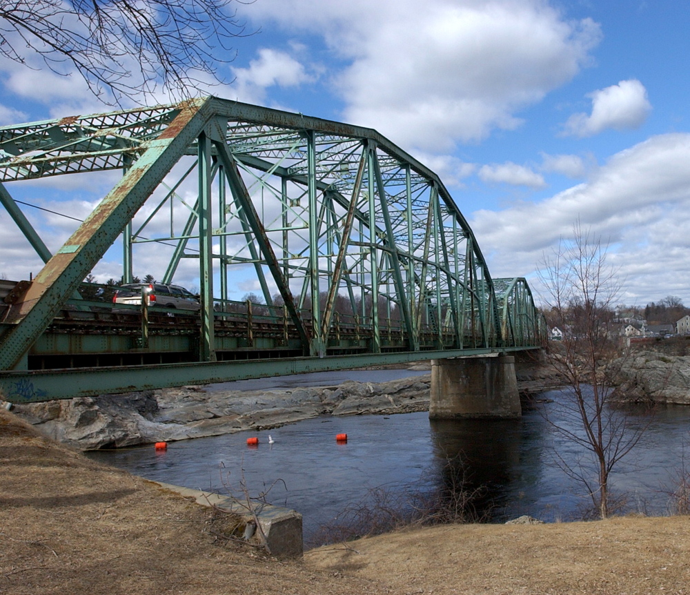 The Frank J. Wood Bridge, built in 1931, carries more than 19,000 vehicles a day over the Androscoggin River between Brunswick and Topsham. The state is now recommending that it be replaced.