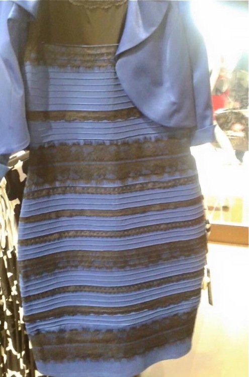 The dress that started it all. What color is it? Screen image from tumblr