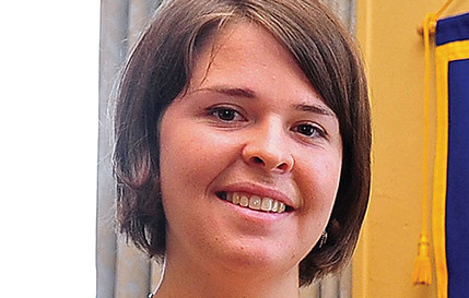 Kayla Mueller  in a May 30, 2013, photo. The Islamic State group has said that the 26-year-old  from Prescott, Ariz., died in a Jordanian airstrike. 
The Associated Press 
