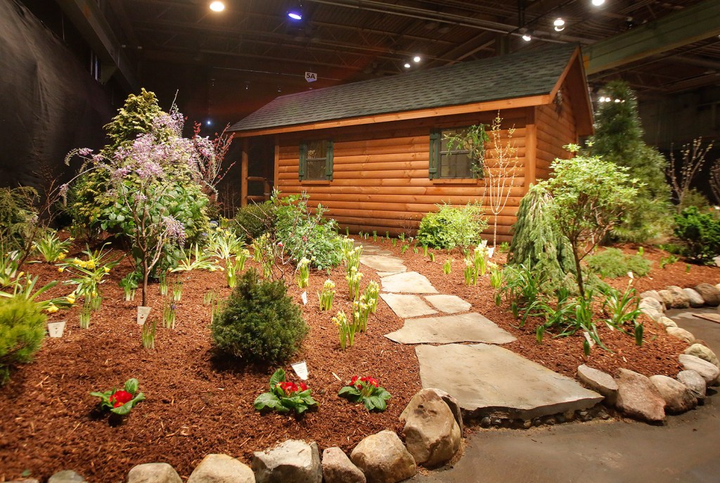 A collaborative effort by three Maine landscape and design companies – Robin’s Nest Aquatics, O’Donal’s Nursery and Hill View Mini Barns – won the People's Choice Award at the Portland Flower Show. The display also was named Best of Show.