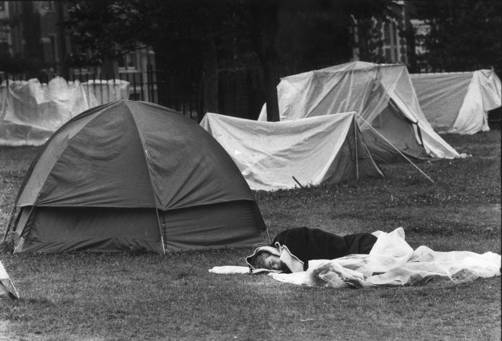 July 21, 1987: A tent city protest endured deep into the month at Portland's Lincoln Park, when a homelessness crisis came to a head.