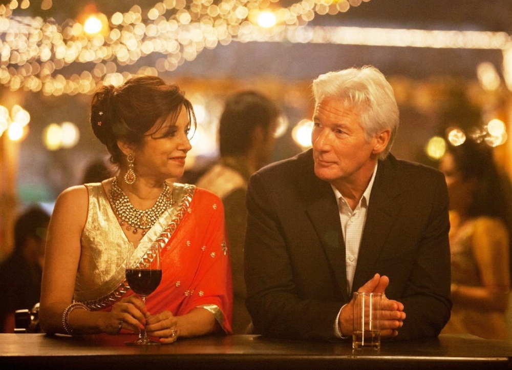Lillete Dubey and Richard Gere in “The Second Best Exotic Marigold Hotel.”