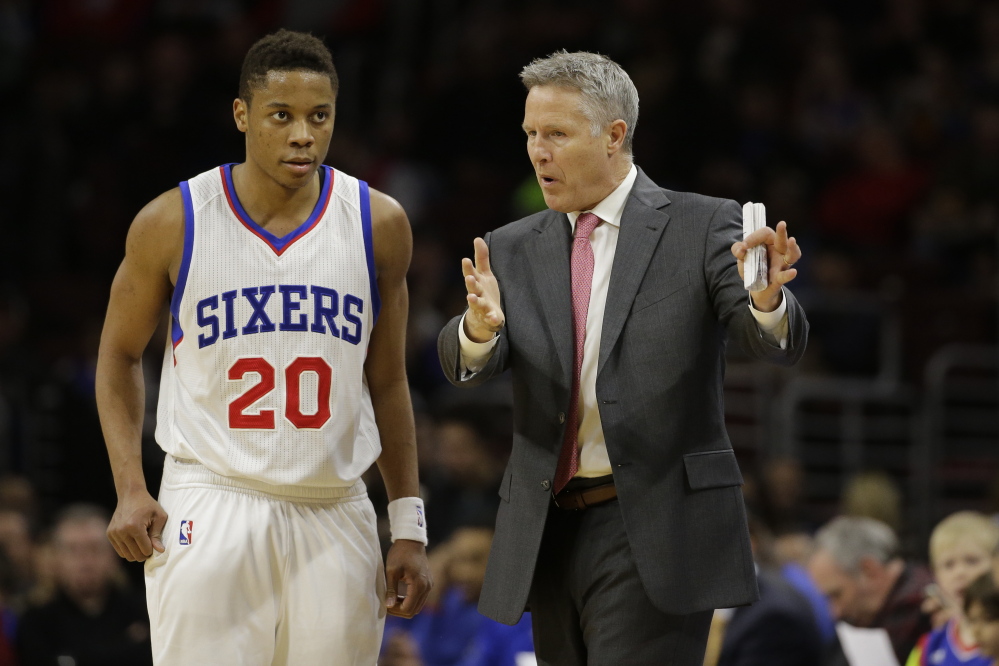 From the start, even before the NBA draft last summer, Philadelphia 76ers Coach Brett Brown, a South Portland native, has been impressed by Tim Frazier the person as much as Tim Frazier the basketball player.