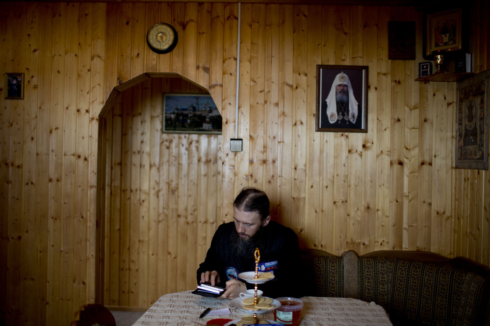 Sophrony Kirilov says there is no place he feels closer to God than in this frigid land. “Here, you can calmly pray to God in peace and quiet. Sure, you can do it anywhere in Russia, but here, it’s special,” the priest said. The Associated Press