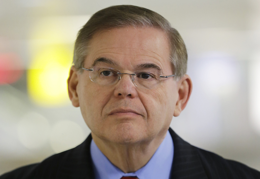 A statement released Friday by Sen. Robert Menendez says many false allegations have been made about his ties with Dr. Salomon Melgen, who is a friend and donor to Menendez's campaigns.
2013 Associated Press file photo