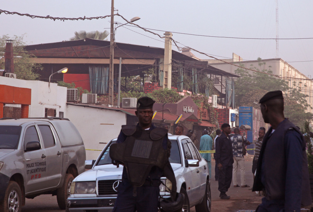At least one masked gunman sprayed bullets in a nightclub, rear, popular with foreigners in Mali’s capital early Saturday.