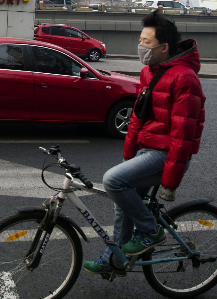 Just breathing in Beijing can be hazardous to one’s health, especially for people doing a strenuous activity such as bicycling in the busy streets of one of China’s smog-ridden metropolitan areas.