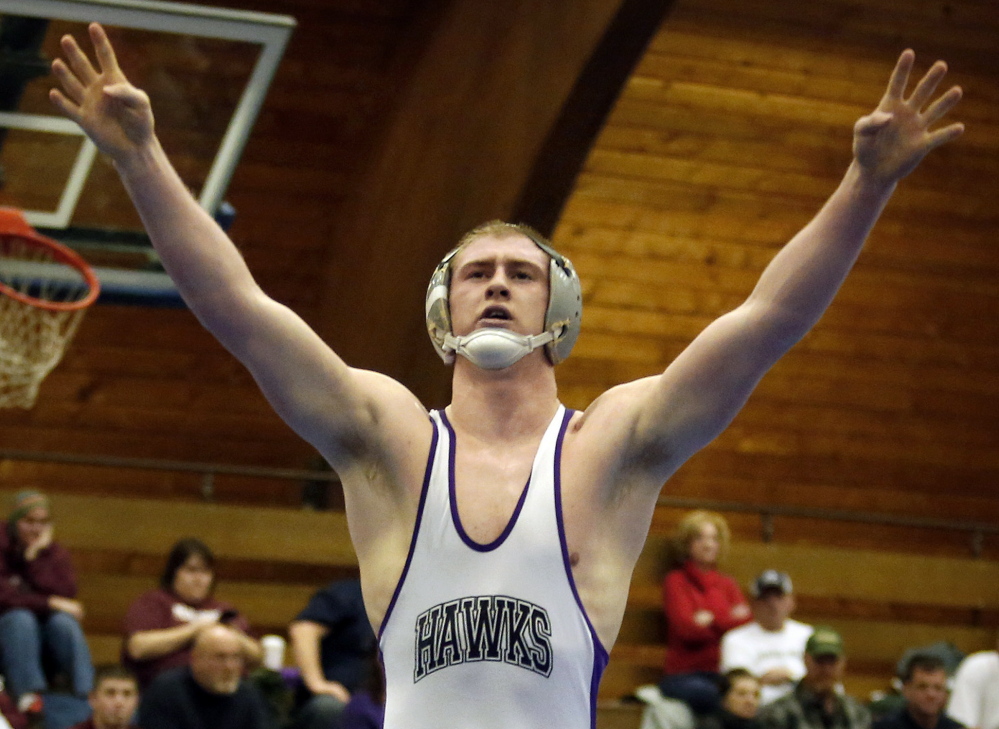 Marshwood’s Cody Hughes had a wonderful senior season, going 52-1 with his fourth straight Class A state championship. In his last three years, he did not lose to a wrestler from Maine .