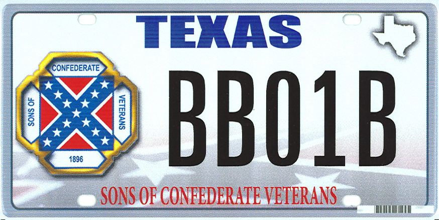 The Supreme Court will hear arguments Monday on Texas officials’ refusal of a license plate proposed by the Sons of Confederate Veterans. Officials feared it was racially charged.