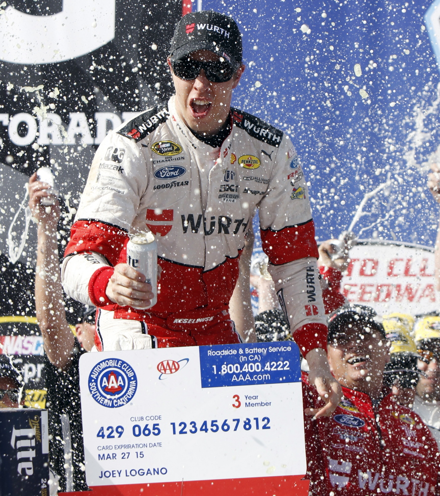 Victory tastes great to Brad Keselowski, who prior to Sunday had never finished better than 18th at Fontana, Calif.