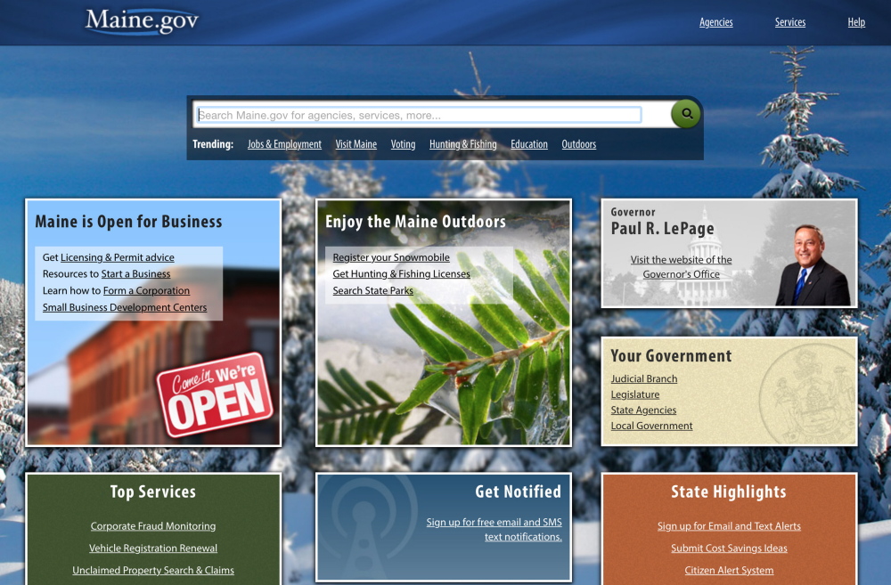 The state government website maine.gov, which residents use to register cars, purchase hunting and fishing licenses and for myriad other services, was shut down by a cyberattack for three hours Monday  and again for about 2-1/2 hours Tuesday.
