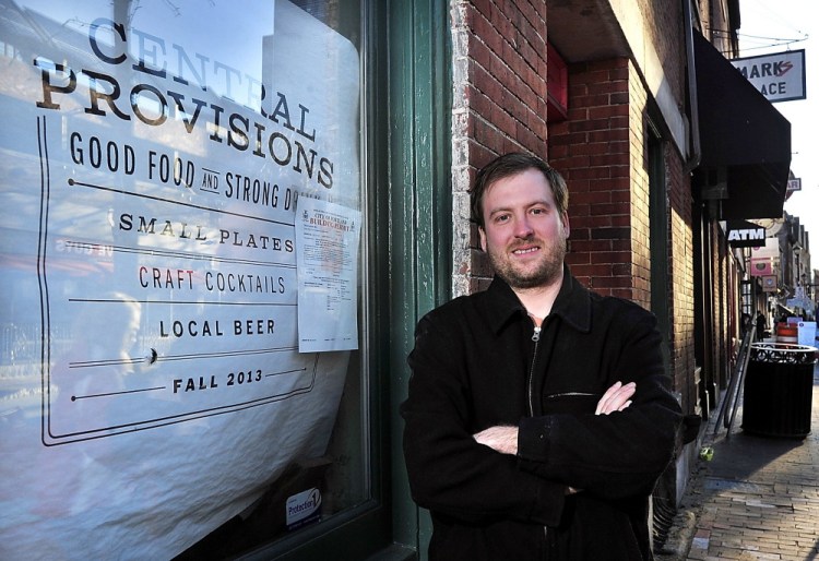 Chris Gould, shown outside Central Provisions, plans to team with Mike Smith on an Italian restaurant in the old Borealis Bakery & Bistro site at 182 Ocean Ave.