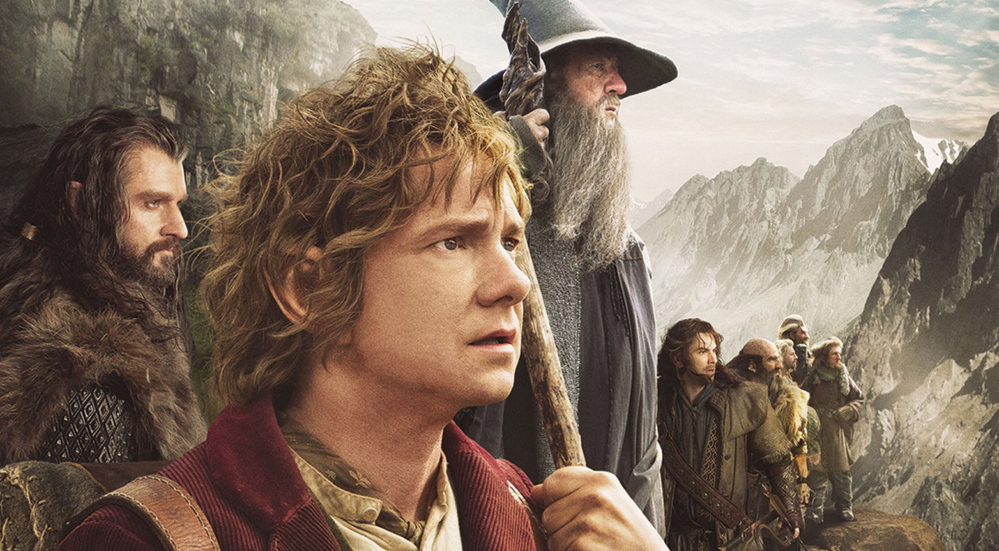 Martin Freeman as Bilbo Baggins and Ian McKellen as Gandalf in “The Hobbit: Battle of the Five Armies.”