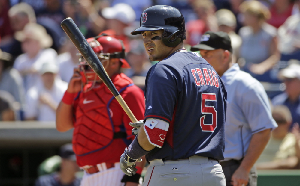 Allen Craig has the most at-bats this spring for the Boston Red Sox, and looks much better at the plate than he did last year. Craig, however, may be part of a possible trade, according to a recent ESPN report.