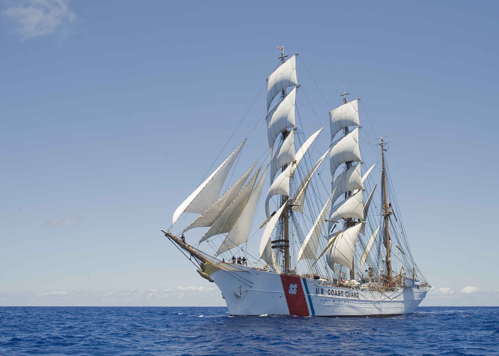 The U.S. Coast Guard barque Eagle will be among the tall ships visiting Portland Harbor this July.