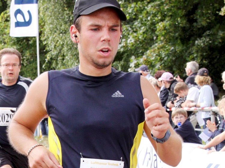 Andreas Lubitz, shown here competing in a race in Hamburg in 2009, appears to have hidden evidence of having been excused by a doctor from work the day he crashed a Germanwings airliner into a mountain in the French Alps, prosecutors said Friday. The Associated Press