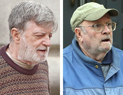 F. William Messier, left, was sentenced to serve a year and a day in prison for conspiring to defraud the IRS. David E. Robinson, right, will be sentenced in the case in October. 