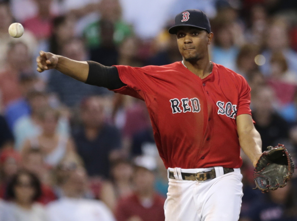 Xander Bogaerts had one of those dream debut seasons with the Red Sox, moving through the minors in time to join the team as the third baseman for its 2013 World Series run. Last year he learned the hardships of the job, and continues to work to improve, at short and at the plate.