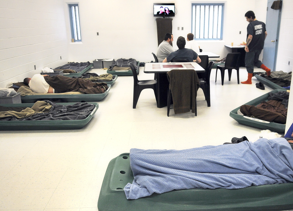 Inmates must sometimes sleep on the floor because of lack of space. For some, paying $200 in bail to get out is not possible. Defense lawyers have been concerned about the number jailed when a summons would have sufficed.