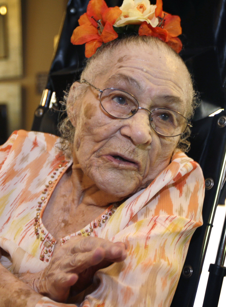 Gertrude Weaver, 116, died Monday in Arkansas.