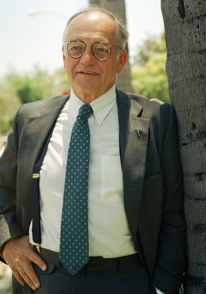 Richard Dysart, a veteran stage and screen actor, plays Leland McKenzie in the NBC television show “L.A. Law” in Los Angeles, Calif., in 1988.