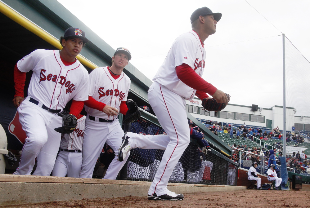 No more snow, no more winter (except for a biting wind) but plenty of baseball Saturday as the Portland Sea Dogs charge onto the field to start a season-opening doubleheader with the Reading Fightin Phils.