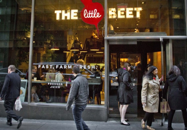 The Little Beet attracts a brisk lunch business in downtown New York – enough for chef Franklin Becker to plan seven more outlets in the big city to meet what he calls a growing demand.
