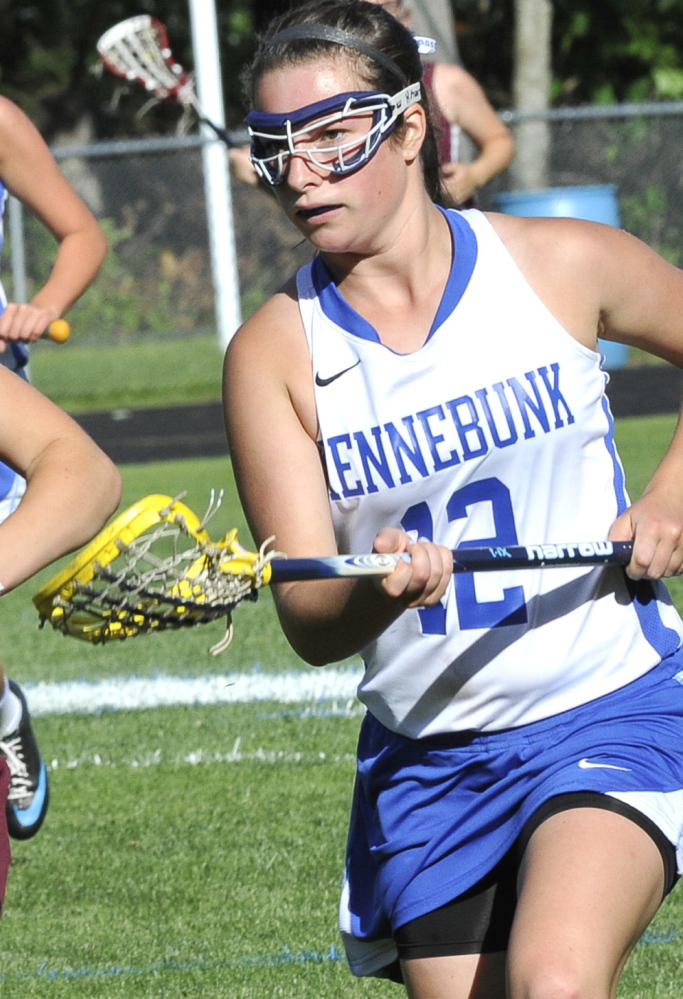 Kyra Schwartzman of Kennebunk, still just a junior, filled the stat sheet a year ago for the Rams, including a total of 38 goals and nine assists.