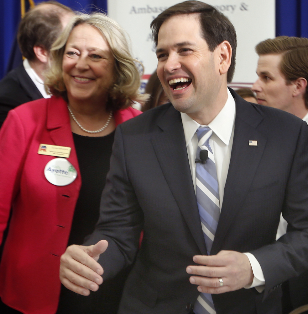 Sen. Marco Rubio made his pitch to the New Hampshire primary voters on Friday.