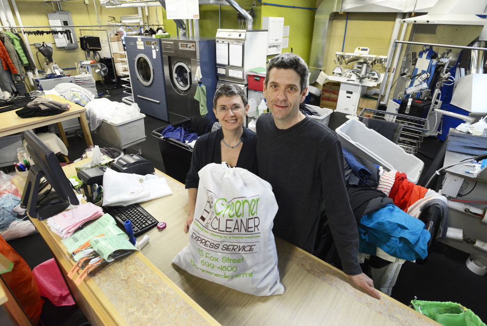 Jason Wentworth and his wife, Sandrine Chabert, own and operate Portland’s Greener Cleaner.