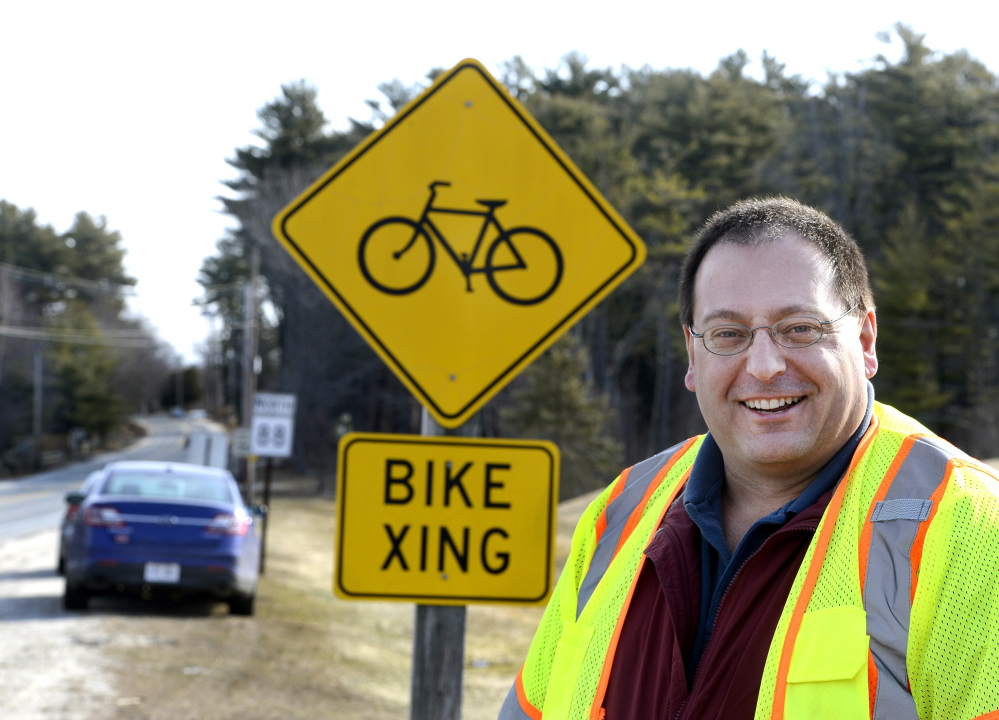Patrick Adams took over as the bicycle and pedestrian program manager at the Maine Department of Transportation in December. John Patriquin/Staff Photographer