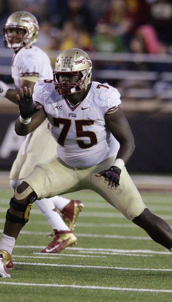 Florida State guard/center Cameron Erving is projected to be a first-round pick, so the Patriots may need to move up in the draft if they want him.
