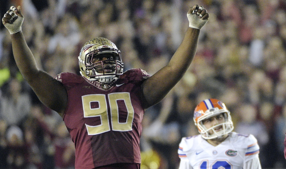 Coach Bill Belichick loves defensive players so it would not be surprising to see the New England Patriots select Florida State defensive tackle Eddie Goldman if he is available.