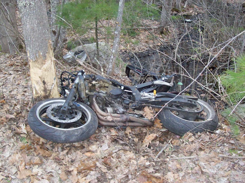 Wade Kennedy of Standish was seriously injured Wednesday after his motorcycle collided with a deer on Cape Road.