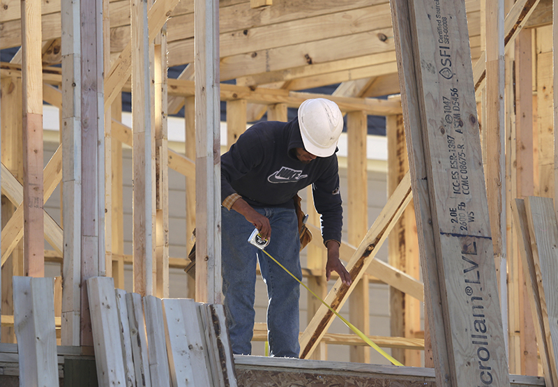 According to the latest jobs data released by the Labor Department on Friday, construction companies added 45,000 jobs in April, the most in 16 months and a sign that cold weather had held back building projects in March.