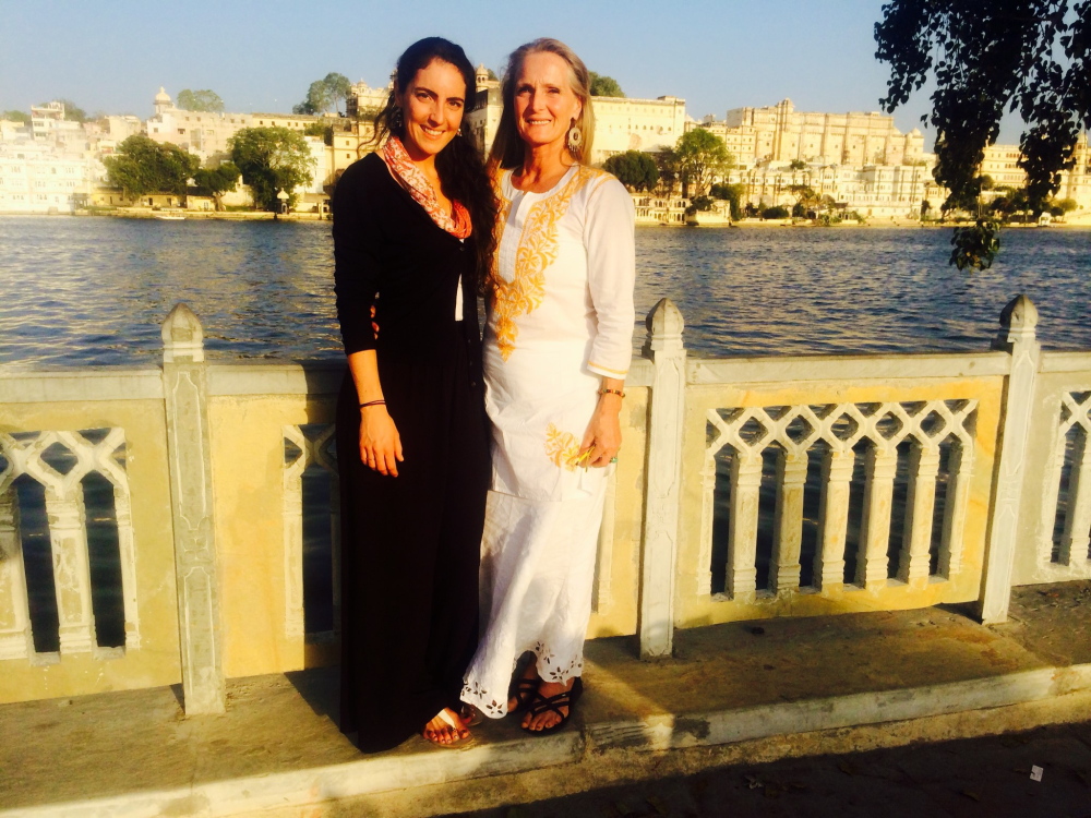 Yasmine Habash, left, with her mother Dawn Habash, last month in India. Friends and family are hoping to hear from Dawn Habash, who has not been heard from since Saturday’s earthquake in Nepal that killed thousands.