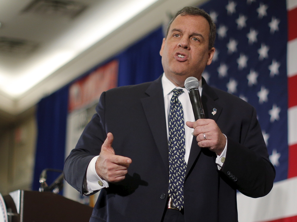 N.J. Gov. Chris Christie speaks in Nashua, N.H., in April. Christie has said he was not given advance warning about the George Washington Bridge lane closures.