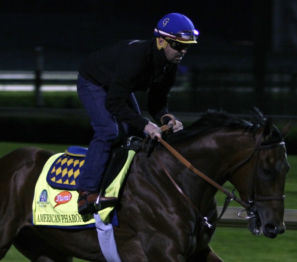 American Pharoah is the Kentucky Derby favorite and one of two horses trained by Bob Baffert that have a solid chance to win the race, along with Dortmund.