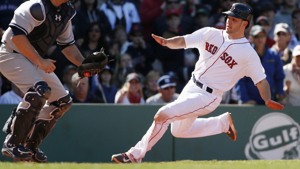 Blake Swihart showed his athleticism Saturday when he scored from first on a double off the wall in left at Fenway Park. How many catchers can do that?