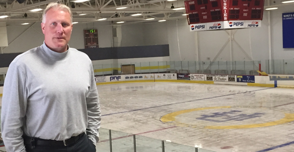 Ed Harding took the reins of the USM hockey team on an interim basis last December following the departure of Jeff Beaney, and now is fully in charge.