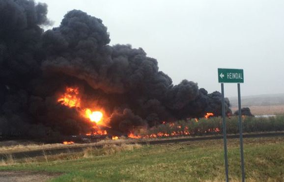 An oil train derailment Wednesday in Heimdal, N.D., is the fifth fiery accident since February involving suspected substandard tank cars.