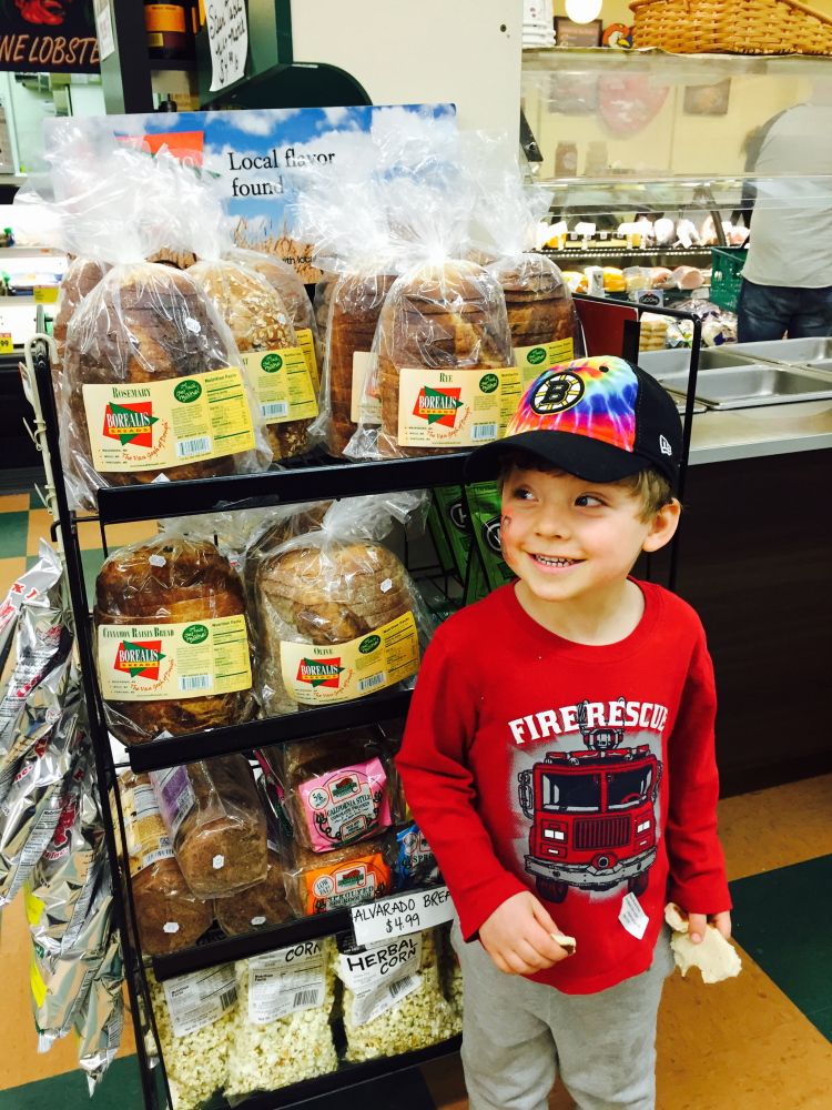 Borealis, made in Maine, is among many breads Theo loves.
