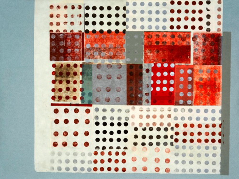 Henry Wolyniec, “HW13.33,” paper collage and monotype.