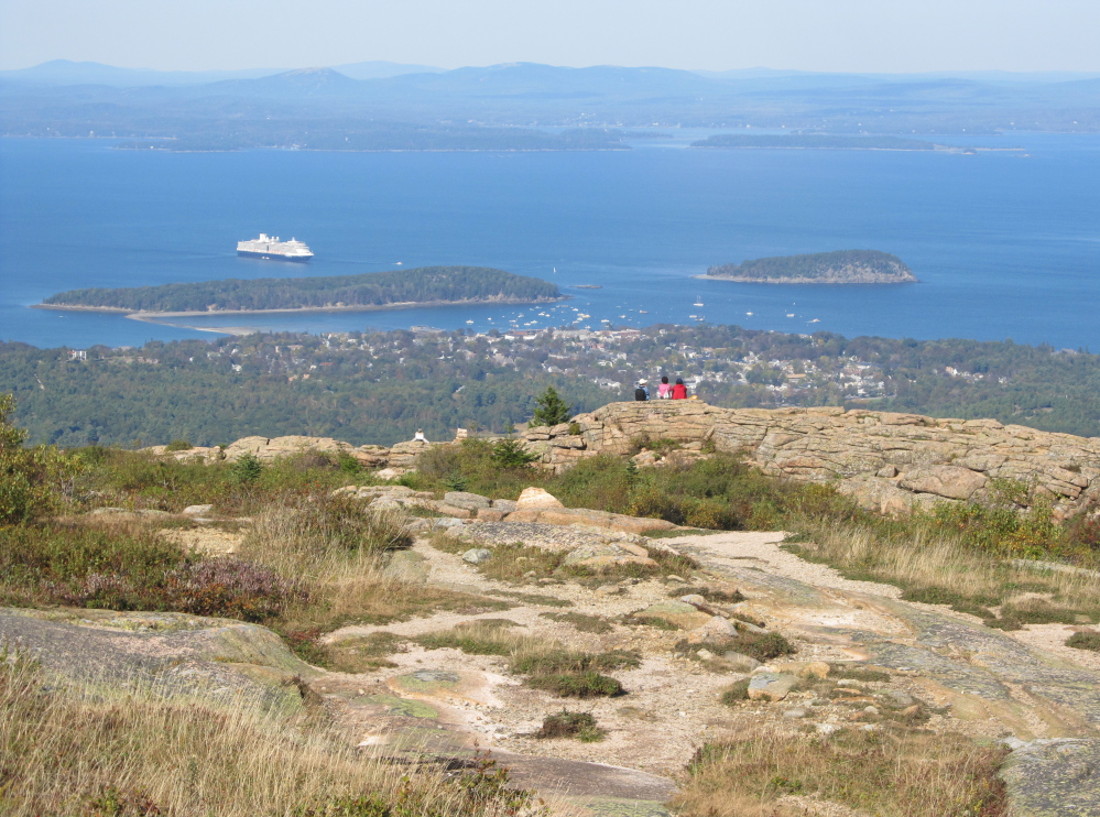 Maine’s wild beauty is never more obvious than from the summit of Cadillac Mountain with the panoramic view of Frenchman Bay below. Cadillac is the East Coast’s tallest mountain. At 1,530 feet, it offers breath-taking views from its pink granite summit. As the Encyclopedia Britannica notes, if you want to find a higher peak on the Atlantic coast, you’d have to trek all the way down to Rio de Janeiro. 