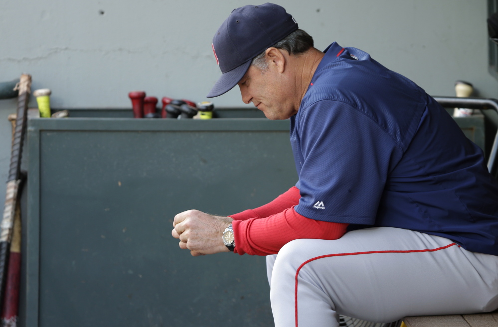 Boston Red Sox Manager John Farrell is trying to figure out his pitching rotation for the second half of the season.