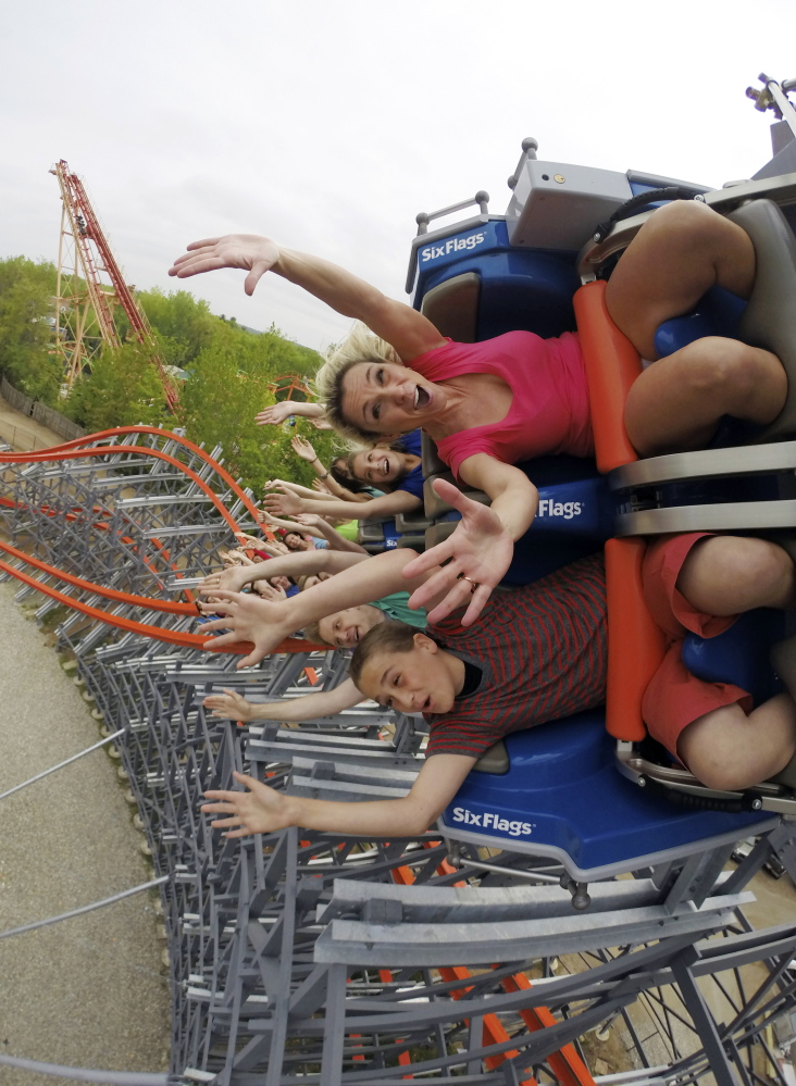 A few older roller coasters – such as the Wicked Cyclone, pictured, in Agawam, Mass. – are reopening this year after undergoing extensive rehabs. Six Flags New England transformed a traditional wooden coaster formerly known as the Cyclone into the Wicked Cyclone, a steel hybrid that’s faster and steeper and twists riders through three inversions.