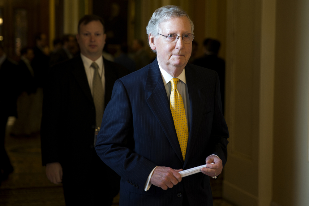 Senate Majority Leader Sen. Mitch McConnell of Kentucky said Friday it is possible for the Senate to wrap up its business before the Memorial Day holiday.